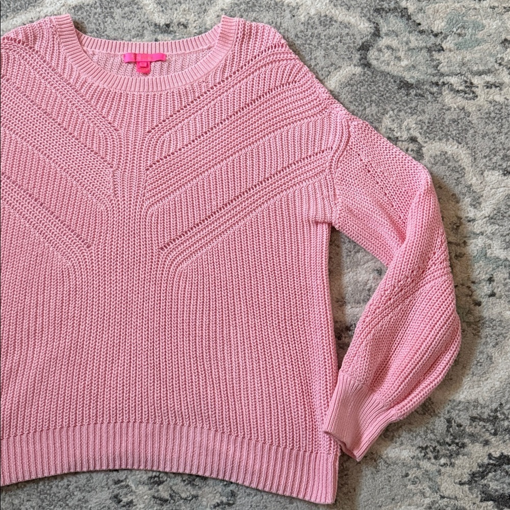 Lilly Pulitzer Pink Knit Sweater - Picture 3 of 11